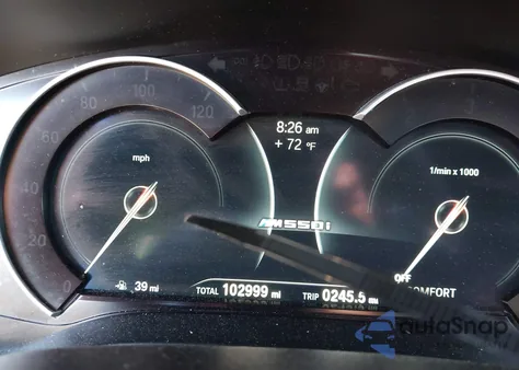 2018 BMW M550I xDrive from USA, damaged, VIN WBAJB9C52JG463712